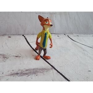 Mini Fox Nick Wilde Pixar Disney Zootopia Toy Figure Cake Topper